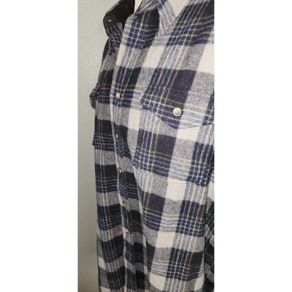 Pendleton Plaid Wool Flannel Button Up Shirt Size XL Long - Picture 7 of 7